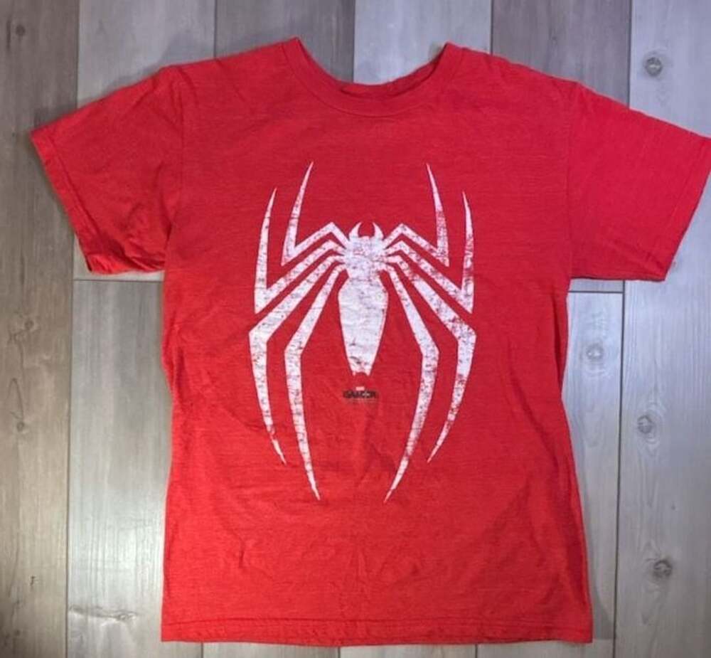 Marvel Spider-Man Gamerverse White Spider Logo Red T-Shirt